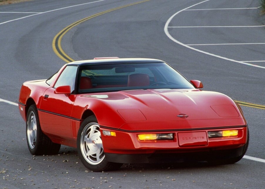 A C4 Chevrolet Corvette ZR1, the cheapest ZR1, poses on a corner.