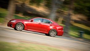 2011 Lexus IS F side view driving