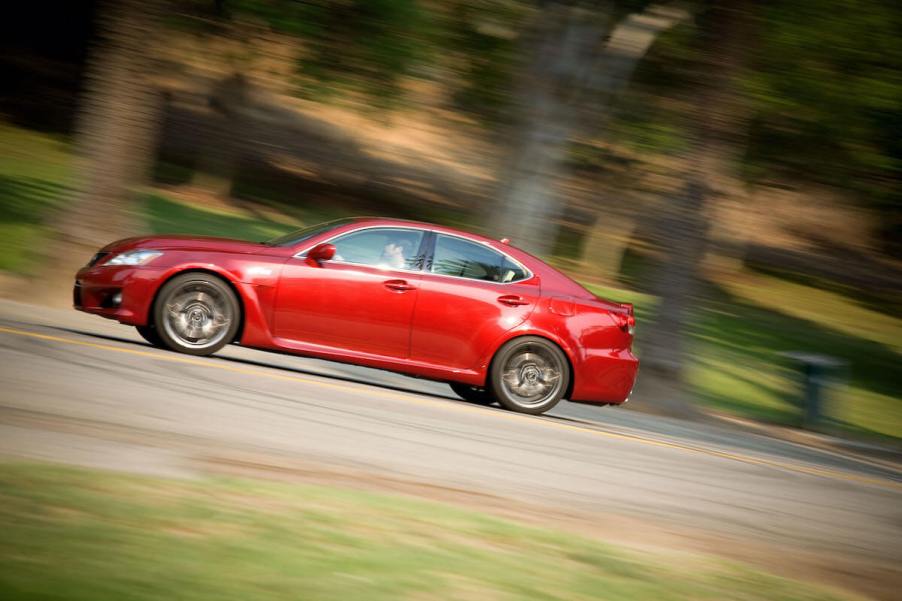 2011 Lexus IS F side view driving