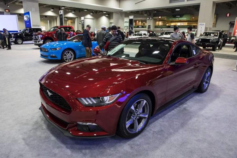 A 2016 Ford Mustang seen at the 2017 Washington Auto Show