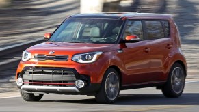 Orange 2017 Kia Soul Subcompact SUV - The Kia Soul ranks high for reliability