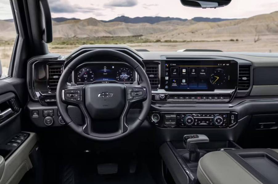 2023 Chevy Silverado interior shot of the dash