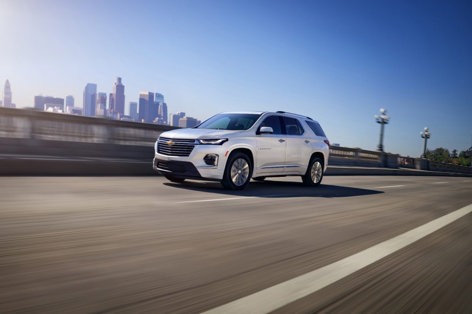 2023 Chevrolet Traverse in white 