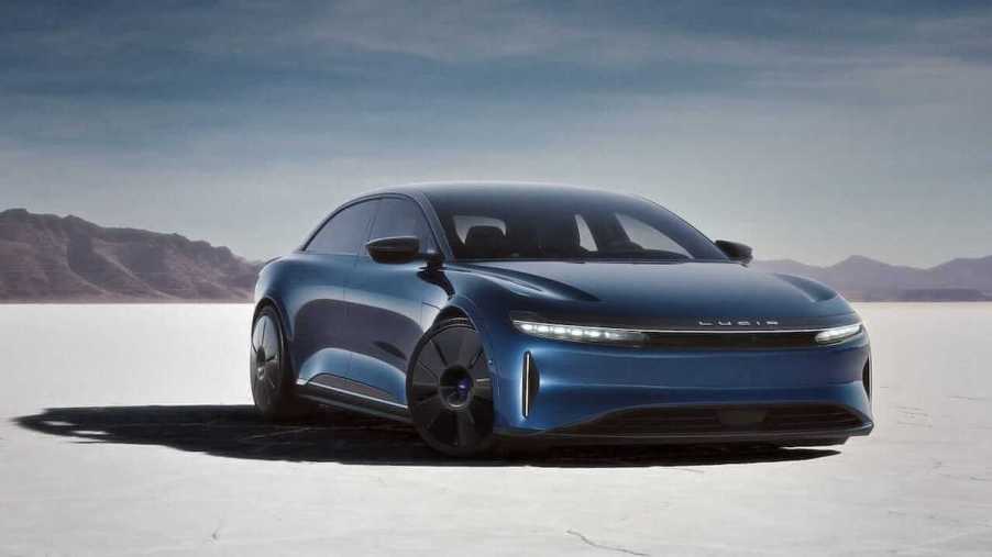 2023 Lucid Air Sapphire on salt flats