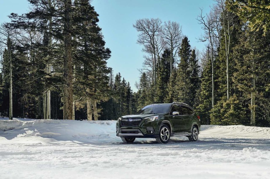 2023 Subaru Forester in snow