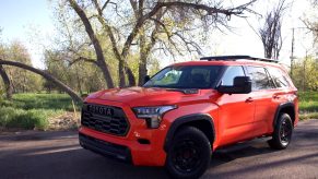 2023 Toyota Sequoia TRD front angle view