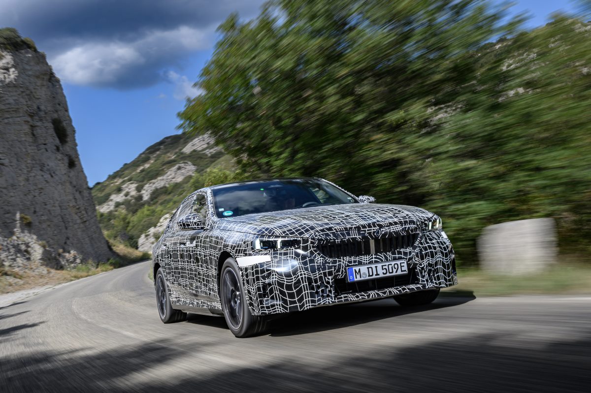 2024 BMW i5 M60 in camo