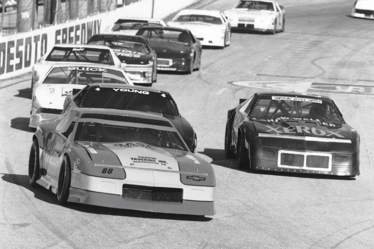 All-Pro Series and NASCAR All-American Challenge Series races at the DeSoto Speedway in Bradenton, Florida