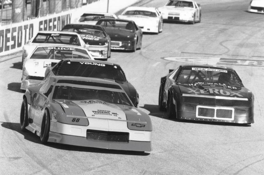 All-Pro Series and NASCAR All-American Challenge Series races at the DeSoto Speedway in Bradenton, Florida