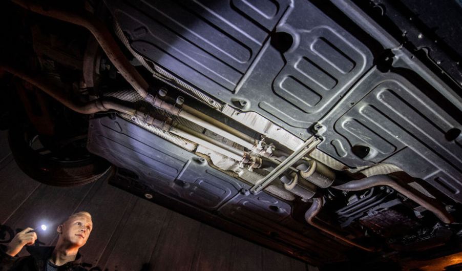 Underside of a truck