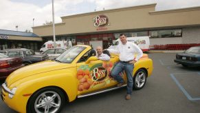 Small business owners and their truck