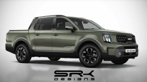 Kia Telluride truck rendering that's based on the Kia Telluride