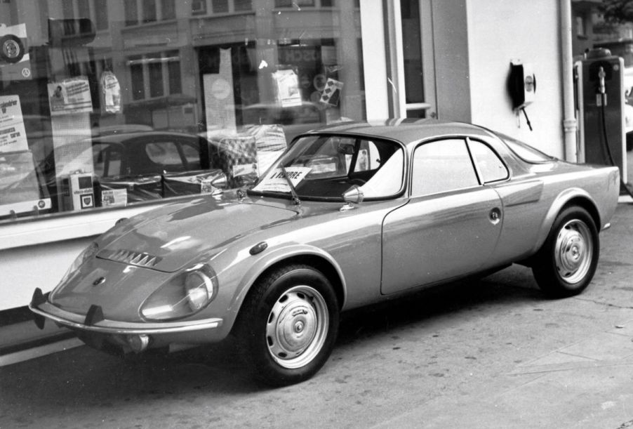 A gray Matra Djet parked on a side street