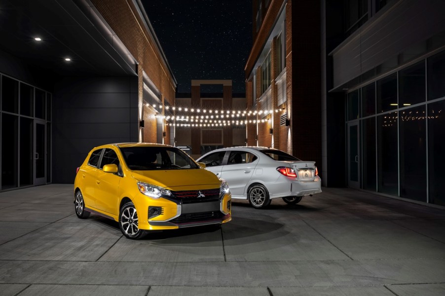 Two 2023 Mitsubishi Mirage models