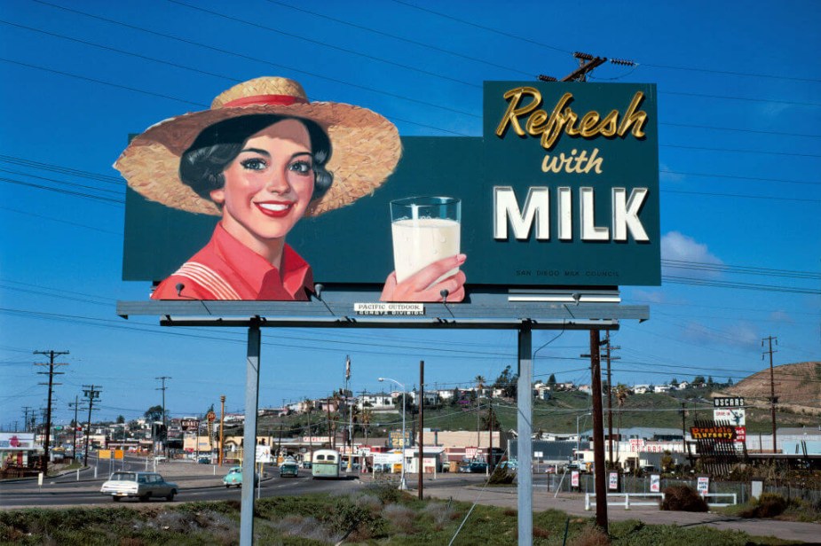 Refresh with Milk billboard advertising