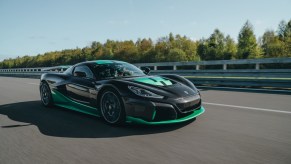 Rimac Nevera on a test track