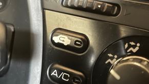 The air recirculation button on a Honda S2000