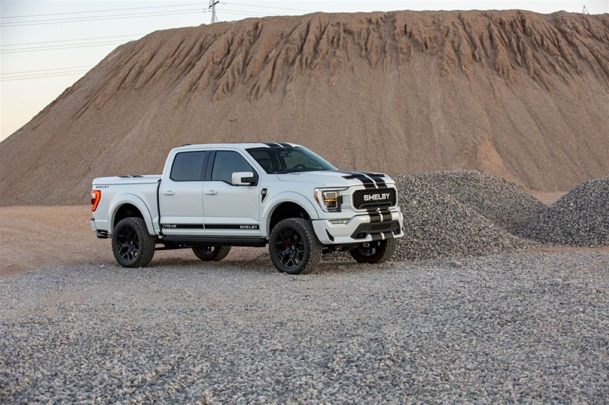 Press images indicate that the Shelby F-150's off-road credentials are less than the Ram TRX