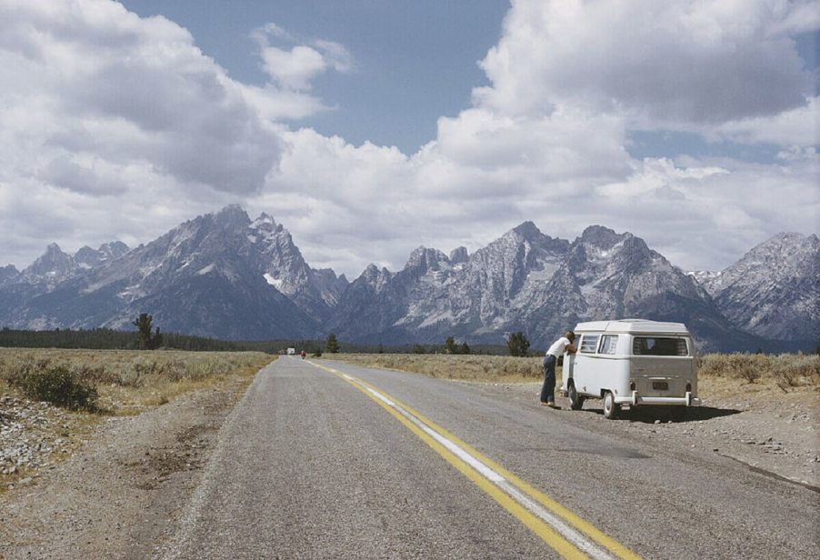 A driver takes a break from van life in one of the best states for RV and van living.