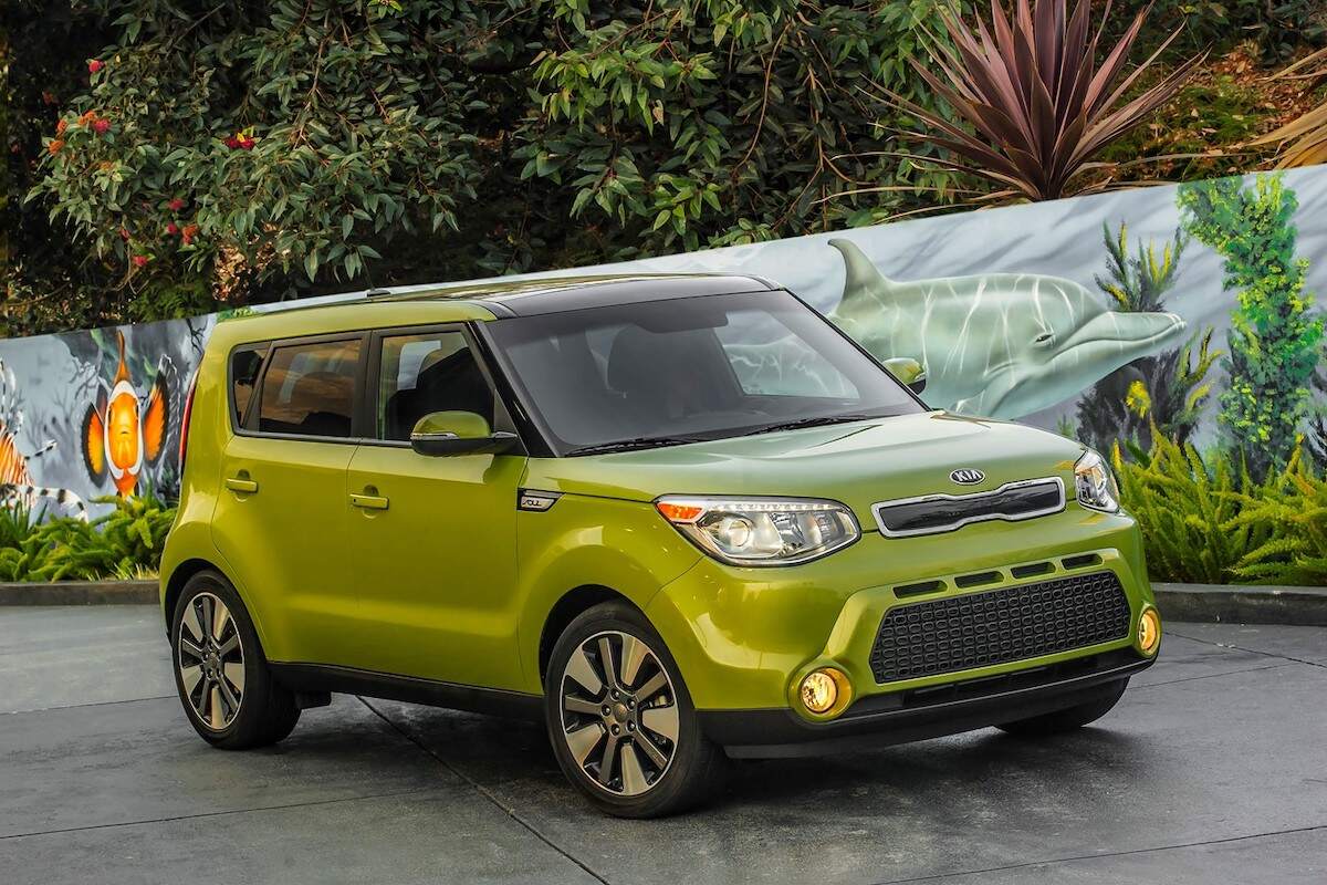 Used Kia SUV: A lime-green 2014 Kia Soul