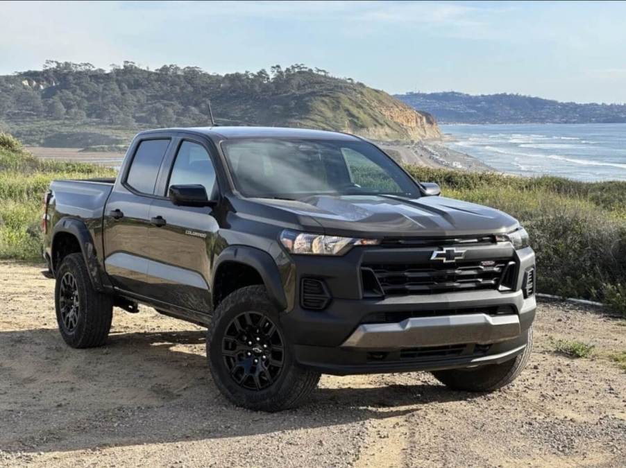 The 2023 Chevy Colorado off-roading in sand