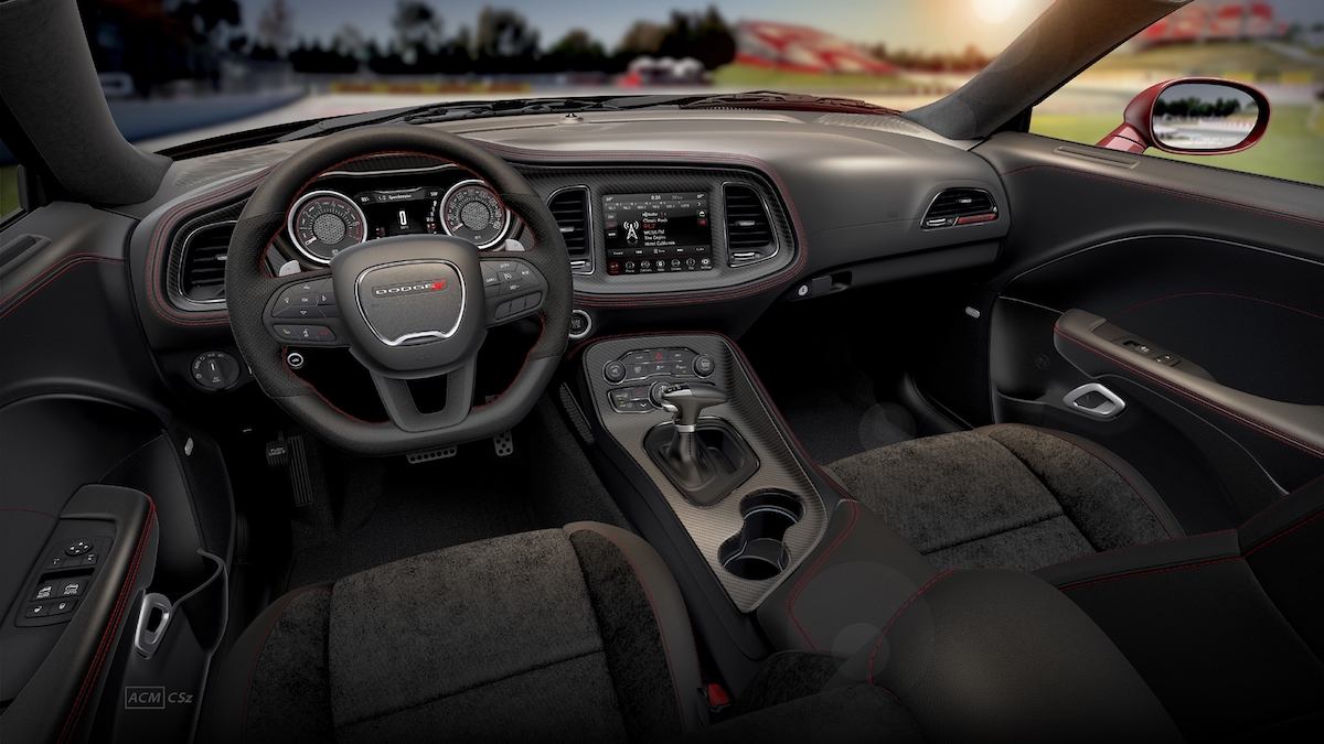 2023 Dodge Challenger Shakedown cockpit