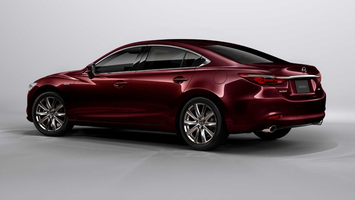 The rear of the 2023 Mazda6 sedan 