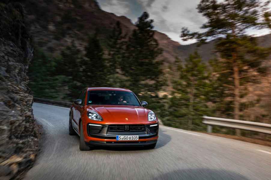 The 2023 Porsche Macan in Papaya Metallic