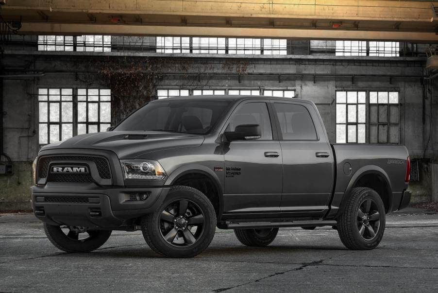 The 2023 Ram 1500 Classic on display in a warehouse