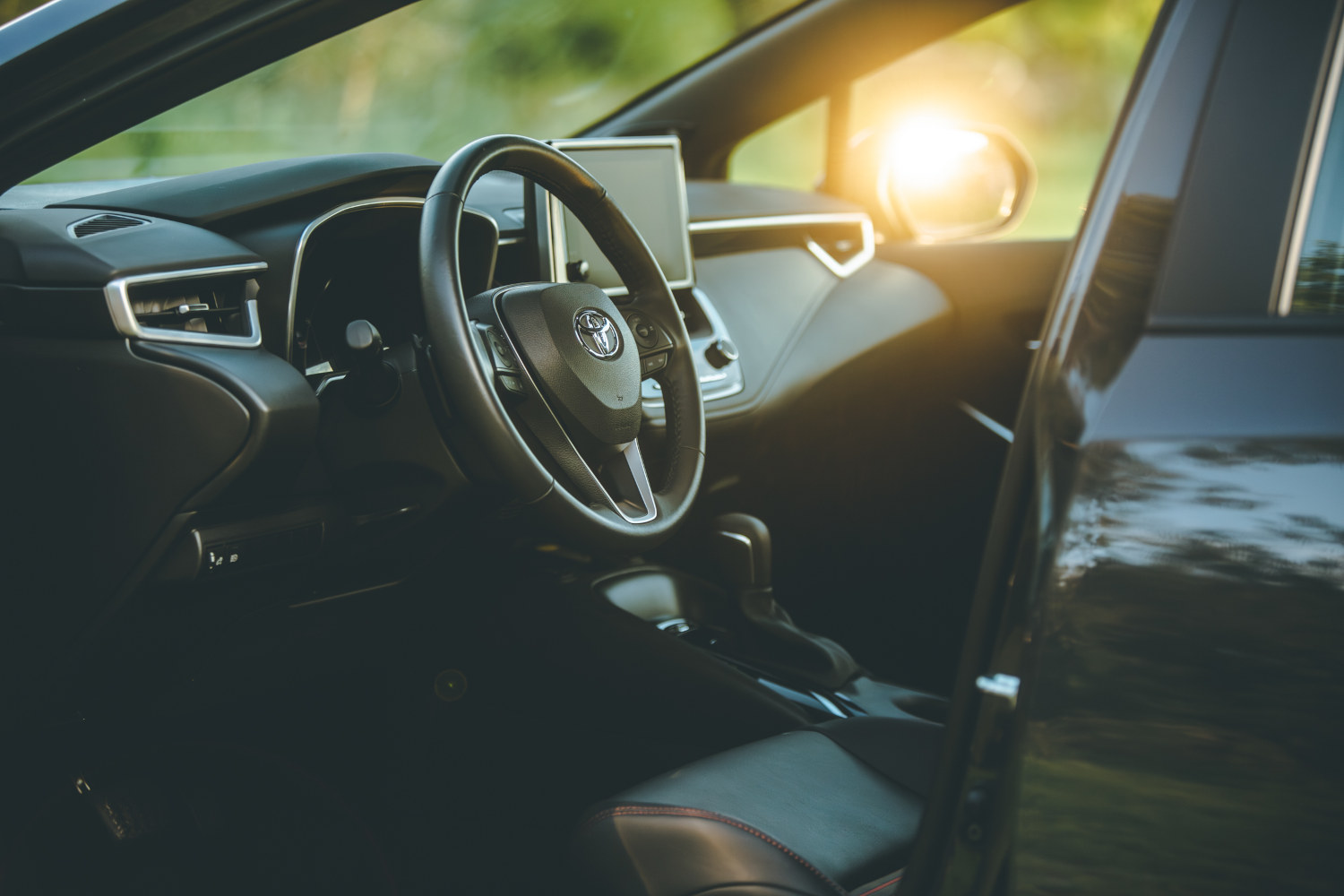 The 2023 Toyota Corolla XSE interior