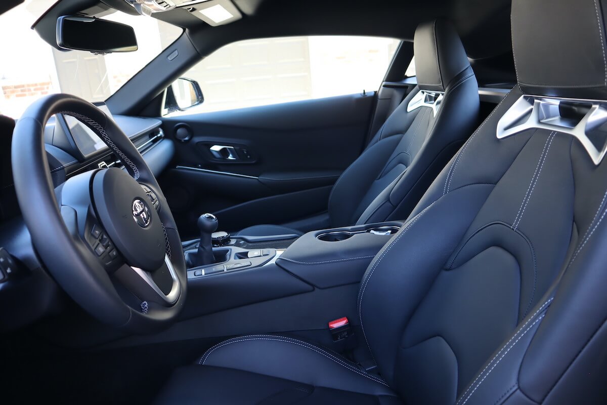 The front seats in the 2023 Toyota Supra