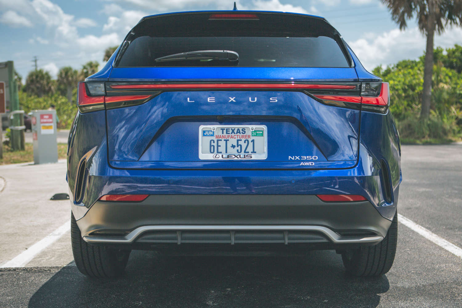 The 2023 Lexus NX 350 F SPORT in Ultrasonic Blue Mica