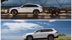 2024 Mazda CX-90 (top) and 2024 Toyota Grand Highlander