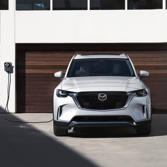 The 2023 Mazda CX-90 charging 