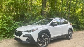 The 2024 Subaru Crosstrek Limited on a dirt road