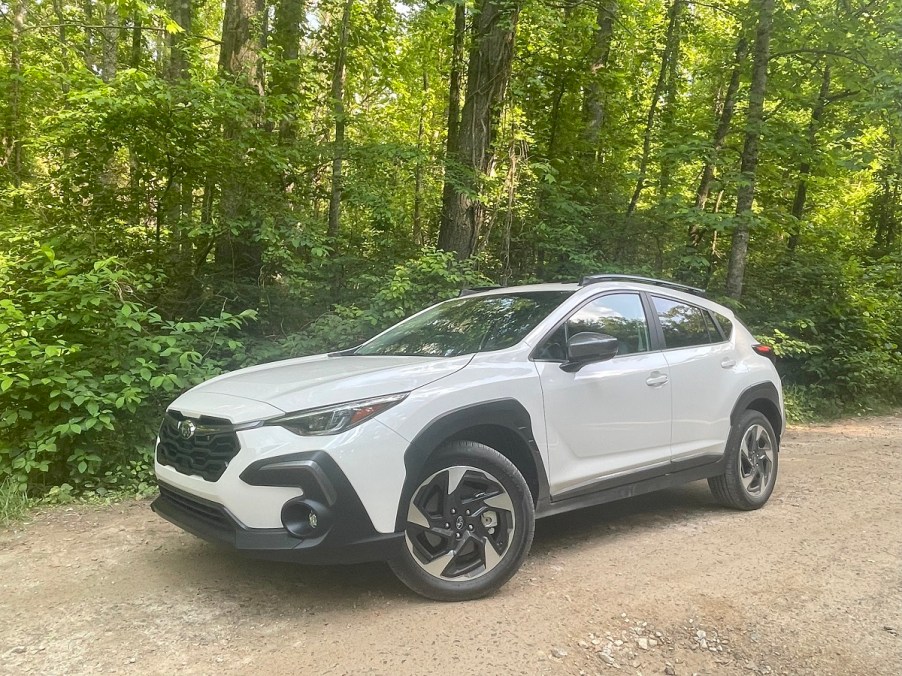 The 2024 Subaru Crosstrek Limited on a dirt road