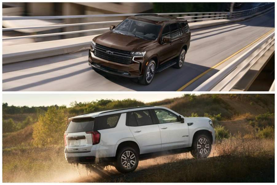 Chevy Tahoe and GMC Yukon going in different directions