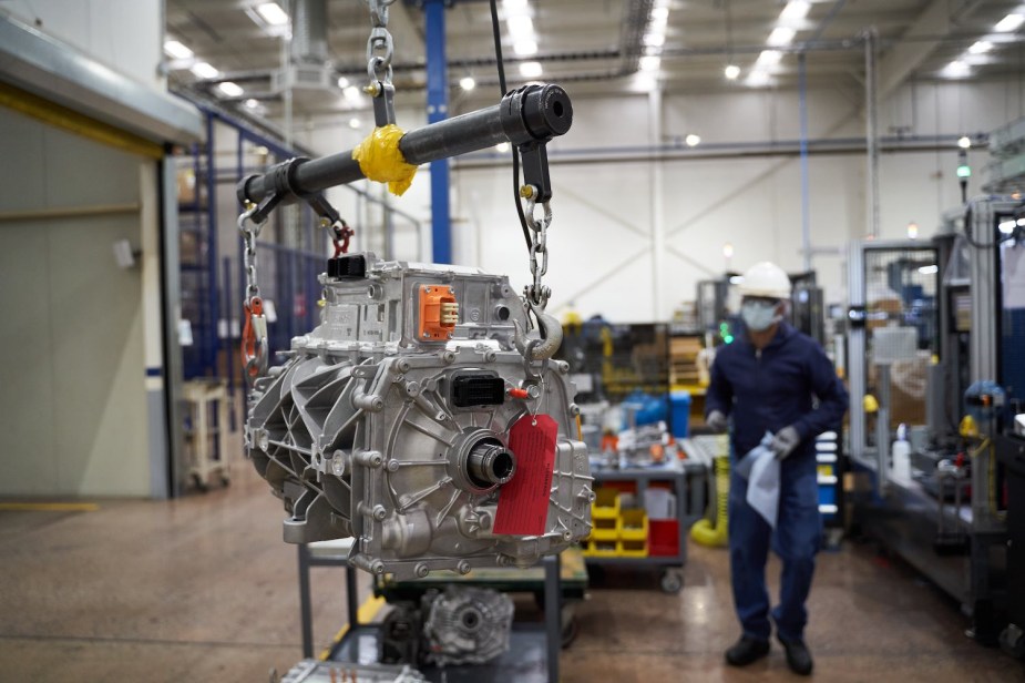 An eMustang component made at Ford's Mexico factory.