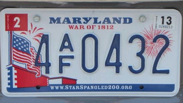 Maryland License Plates Accidentally Advertise Filipino Gambling Website