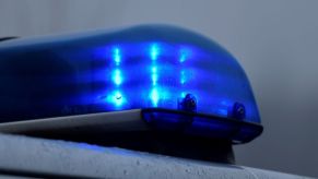 Police lights on top of a squad car