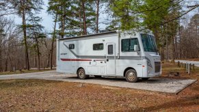 An RV owner camping at Carter Caves State Park in Kentucky