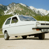 white Reliant Robin in the U.S.