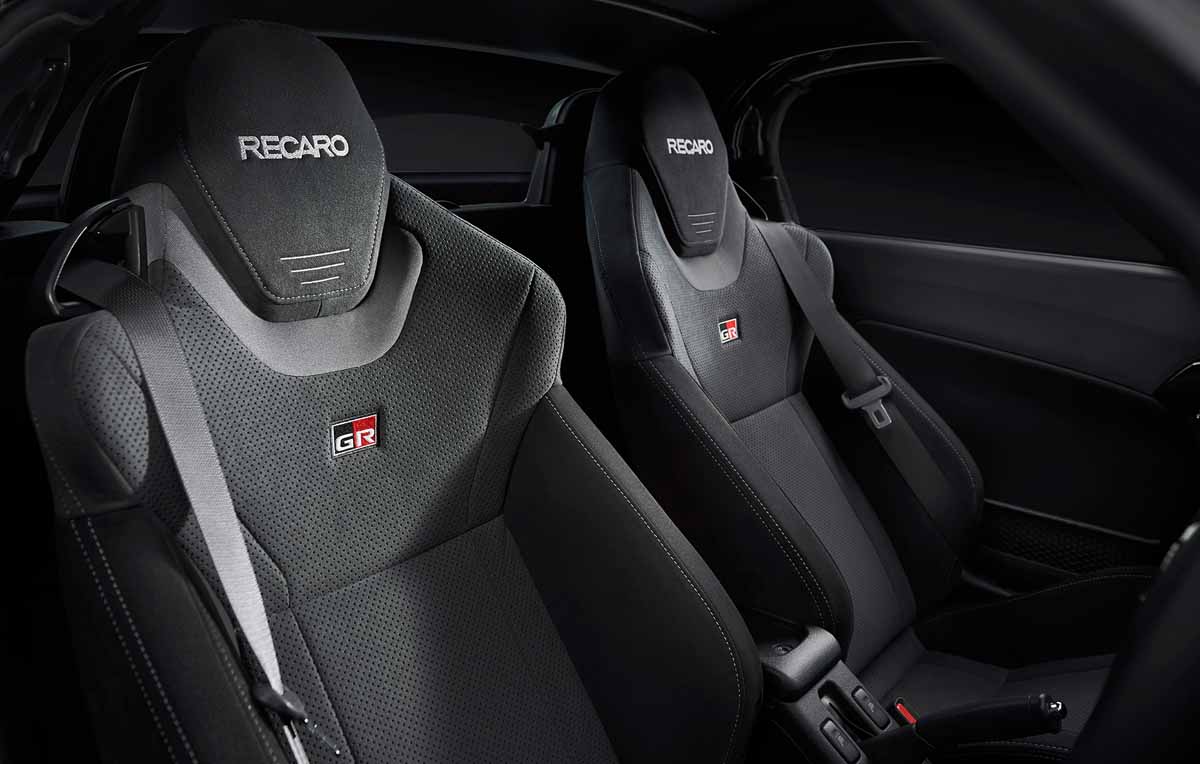 Toyota GR Copen Sport Recaro bucket seats interior