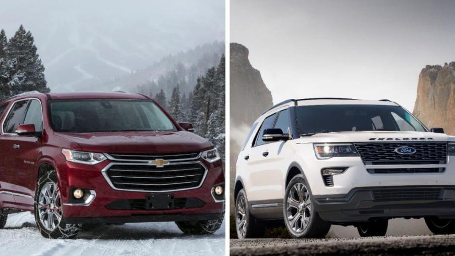 2018 Chevy Traverse vs. 2018 Ford Explorer: Which Used Midsize SUV Wins?