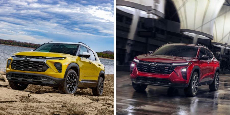 The 2024 model years of the Chevy Trailblazer and Chevy Trax subcompact SUV models