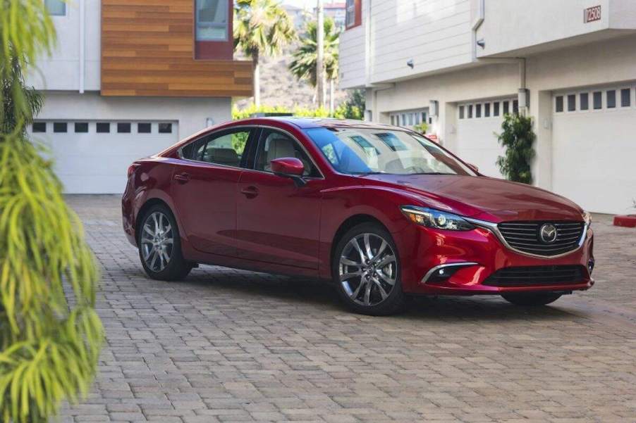 A red 2017 Mazda6, a reliable used Mazda6 model year under $15,000