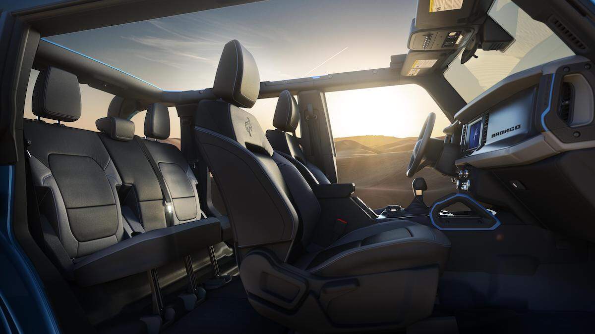 2023 Ford Bronco interior