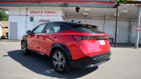 A rear view of the 2023 Nissan Ariya