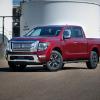 A 2023 Nissan Titan XD on display.