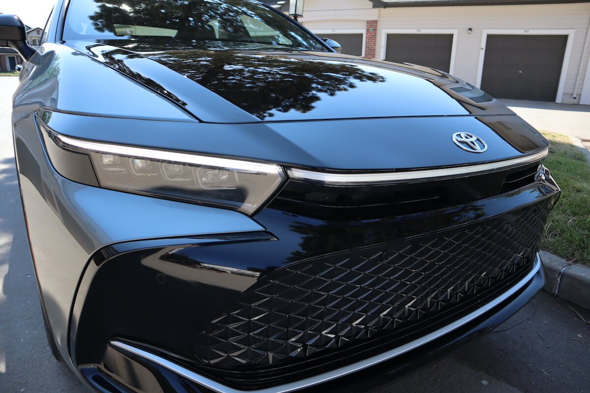 The front bumper area on the 2023 Toyota Crown